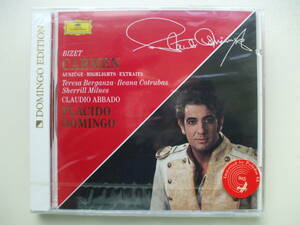 CD◆未開封品/ BIZET CARMEN AUSZUGE DOMINGO ABBADO /ケース包装傷有り /435 401-2