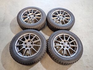 YS13375【送料無料205/55R16】OZ RACING MSW ワーゲン パサートなどに 中古スタッドレス ★16×6.5J 112/5H ET30★