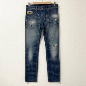 DIESEL Jogg Jeans THAVAR ダメージ加工 ジョグシーンズ メンズ W28 ディーゼル スウェット デニム ジョガーパンツ 4010468