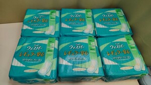 ★廃盤 ウィスパー レギュラー安心 羽なし 21㎝ ふつうの日用 30コ入 6点セット★