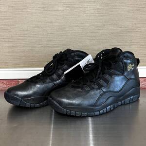 未使用 NIKE AIR JORDAN 10 RETRO NYC BLACK ナイキ エアジョーダン レトロ エヌワイシー ブラック