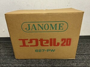 未使用保管品　A2　JANOME　ジャノメ　エクセル20　627-PW　MODEL 627　ミシン　ハンドクラフト　元箱付き　現状品