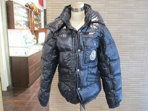 1【中古】モンクレール　ダウンジャケット　K2　ケーツー　ネイビー(濃紺)　ショートダウン　MONCLER