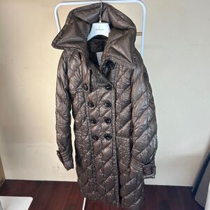 【破格最安値】MONCLER モンクレール　ロングダウンコート　ブラウン　０