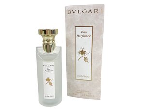 廃盤　ブルガリ　BVLGARI　Eau Parfumee　au the blanc 　オ・パフメ　オーデブラン　オーデコロン　スプレー　75ml　残量：9割　YK-6347