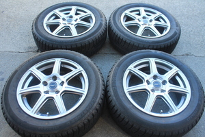 中古 ブリヂストン アイスパートナー2 205/60R16 92Q ZART 6.5J-16 +54 5H-114.3 4本 ヴォクシー ノア ステップワゴン アクセラ マツダ3