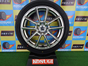 エンケイチューニングSC50　8J-18　5H114.3　+45　当社指定最安海外タイヤ　225/45R18　中古セット　神奈川県