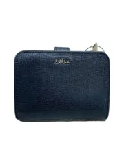 FURLA 2つ折り財布 ブラック 無地 レディース