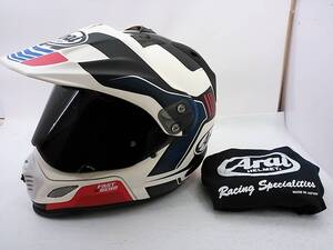 【送料無料】程度上 Arai アライ TOUR CROSS 3 ツアークロス3 VISION つや消し Sサイズ スモークシールド付き ヘルメット