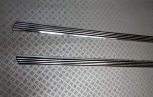 1964-1966 Mustang Rocker Panel Molding, マスタング ロッカーパネルモール pair NEW　Aluminum, Polished,