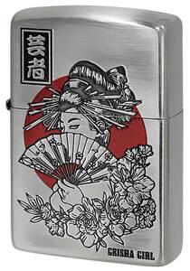 Zippo ジッポライター 和柄 芸者 JAPANESE STYLE 2020 銀メッキ 80058 プレゼント 男性 女性 かっこいい メール便可