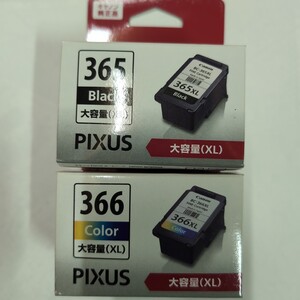 ♪新品未開封 CANON 純正 大容量 BC-365XL 黒+BC-366XL カラー(使用期限不明)