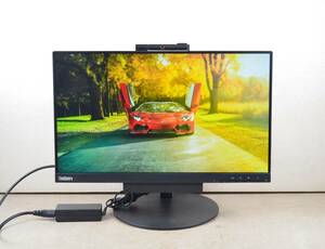 超狭額ベゼル　LENOVO　21.5型ワイド　TIO22Gen3　フルHD　Webカメラ搭載　DP端子　IPSパネル　回転・従型表示　LED　ディスプレイ　④