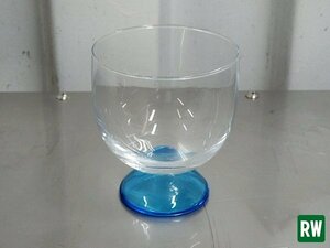 【1個】 グラス 約525ｍｌ 口径100ｍｍ 青色 綺麗 大きめ コップ ガラス [3]