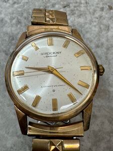 セイコー SEIKO クラウン スペシャル Crown Special J14100 手巻き メンズ腕時計 ラウンド 3針 23石 不動品