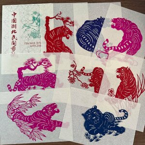 ◇◆中国湖北民間剪紙◆◇中国工芸品 切り絵 収集家放出品 99