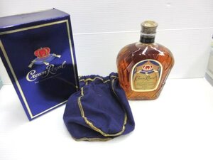 【未開栓】クラウン ローヤル カナディアン ウイスキー / Crown Royal Canadian Whisky / 750ml 40% / 外箱・巾着袋付き / 古酒