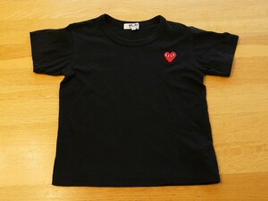 COMME des GARCONS PLAY キッズTシャツ ブラック サイズ6 美品