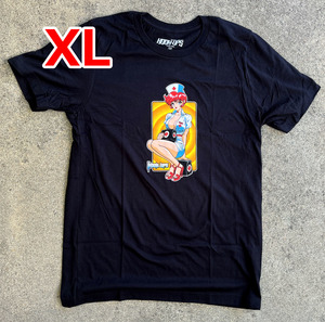 新品送料無料 XL Nurse Trixie T-shirt BLACK 黒 Hook-Ups ジェルミクラインindustries ナース半袖Tシャツ