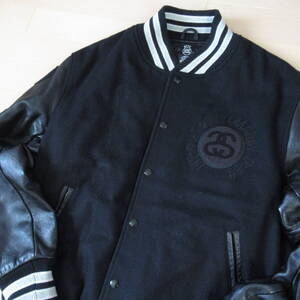 ★即決送込★XL JAPAN LTD NRL Mighty Crown old stussy oldstussy オールド ステューシー 革ジャン レザー varsity jacket スタジャン