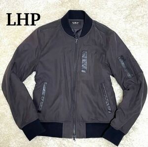 ★LHP エルエイチピー フライトジャケット Paddhing Twill MA-1ブルゾン ブラウン L★