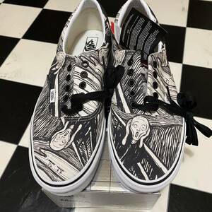 新品 MoMA VANS ERA munch ムンク 叫び US10.5 28.5cm slip on コラボ 限定 old skool sk8 racma 美術館 ヴァンズ バンズ