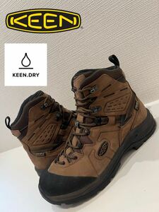 ★防水透湿★KEEN★キーン★KARRAIG MID WP★カレイグミッドウォータープルーフ★トレッキングブーツ★ブラウン★茶色★US8.5★26.5cm★