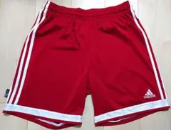 adidas climalite ハーフパンツ【XL】ビッグサイズ レッド