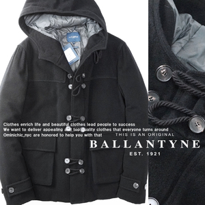 贅沢カシミヤ混■新品19万【BALLANTYNE】極上のITALY製ウールカシミヤ生地を纏った中綿ダッフルコートジャケット50/XL相当/バランタイン