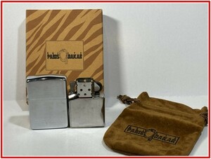 107【ZIPPO★ジッポー】【PARIS DAKAR　パリダカール・ラリー　ケース付】コレクション品 着火未確認　当時もの