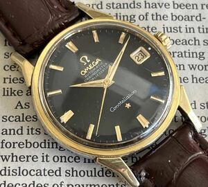 OMEGA Constellation Black Dial Cal.561 オメガ コンステレーション ブラックダイヤル 黒文字盤 クロノメーター ゴールドカラーケース