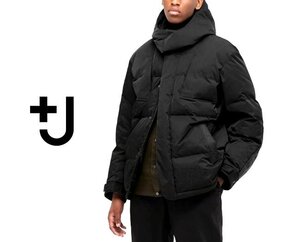 UNIQLO ユニクロ +J プラスジェイ 445767 ダウンオーバーサイズパーカ 4XL/ダウンジャケット/ダウンブルゾン/メンズ/黒/希少 大きいサイズ