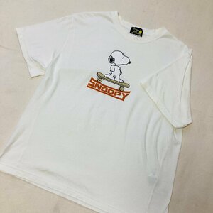 Snoopy　キャラクター プリント　Tシャツ　ホワイト/白　L　N72762-1601
