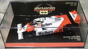 PMA 1/43 マクラーレン・フォード MP4 アンドレア・デ・チェザリス 1981 マルボロ仕様 McLaren Ford Cesaris MP4/1 MP4-1 A・デチェザリス