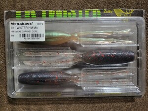 ★Megabass★VIOS TK TWISTER メガバス バイオス TKツイスター アソートパック④ 開封済未使用品3本 クロー系ワーム テキサス フリーリグ