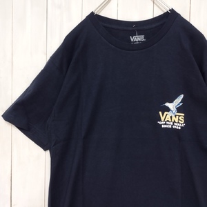即決【新品】VANS　USバンズ　Tシャツ　ネイビー　S　★ESSENTIAL FLORAL