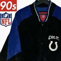 90s NFL COLTS leather stadium jumper