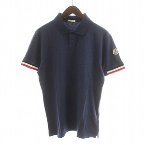 モンクレール MONCLER 22SS S/S POLO ポロシャツ 半袖 ロゴ ワッペン トリコロール 紺 ネイビー H10918A00023 ■GY18 /MW メンズ