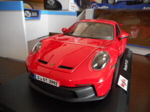 ★★1/18 ポルシェ 911 カレラ GT3 レッド Porsche 992 2021 Red マイスト Maisto★★