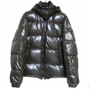 美品 MONCLER モンクレール ヒマラヤ シャイニー ジップアップ ナイロン フーディー ダウンジャケット 4サイズ ダークブラウン カーキ系