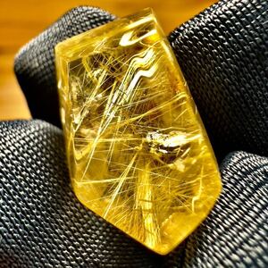 【マニハール】ルチル ゴールドルチルクォーツ 金紅石 ヒマラヤ インド マニハール産 水晶 ポリッシュ 虹 天然石 原石 鉱物 鉱物標本 標本 