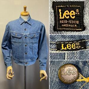 1980s Lee Denim Jacket Made in USA Size 40