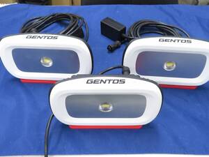 GENTOS　ジェントス LED投光器 GZ-302　3個セット　動作品