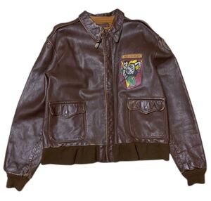 限定 AVIREX A-2 VINTAGE FLIGHT JACKET アビレックス ビンテージ加工 フライトジャケット ペイント 40