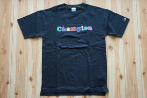 Champion SHORT SLEEVE T-SHIRT C8-T315 090 マルチロゴ ショートスリーブ Tシャツ 半袖 黒 XL