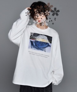 「ADRER」 長袖Tシャツ SMALL ホワイト メンズ