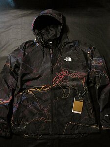 本物正規◆ノースフェイス◆マウンテンパーカー NOVELTY TNF RAIN HOOD■XL■黒 柄/TRLGLW/新品/アメリカ限定/IRI/レインジャケットDRYVENT