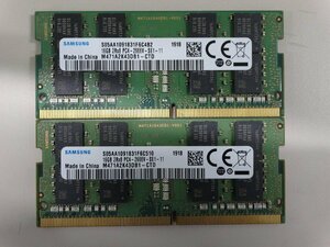 DDR4メモリ SAMSUNG PC4-21300(2666V) 16GB×2枚 計32GB 送料無料 Z0329