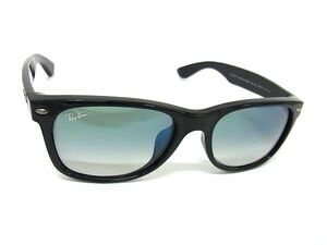 1円 ■美品■ Ray-Ban レイバン RB 2132‐F NEW WAYFARER 901/3A 55□18 140 2N サングラス メガネ 眼鏡 ブラック系 FC9973