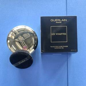 送料無料■ゲラン GUERLAIN レ ヴォワレット プードル リーブル 空容器 新品パフ付 小物入れ デパコス 金 黒 ゴールド ブラック 田中みな実